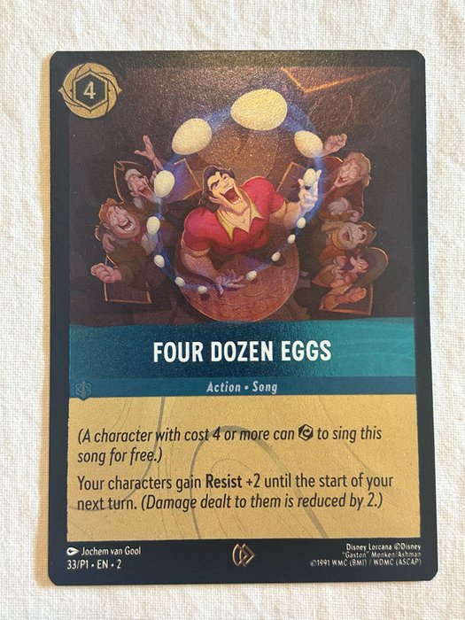 Disney Card - Four dozen eggs - promo - foil