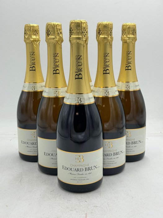 Edouard Brun, Champagne Edouard Brun Reserve Premier Cru - Champagne Brut - 6 Flasker (0,75 L)