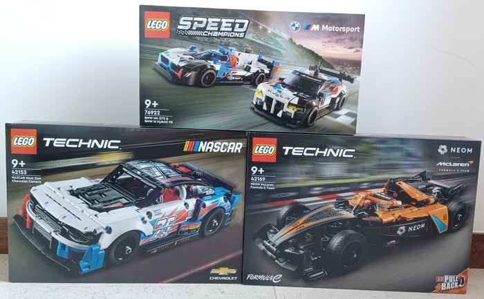 Lego - 42169 - NEOM McLaren / 42153 - NASCAR / 76922 - BMW M4 GT3  BMW M Hybrid - 2020+