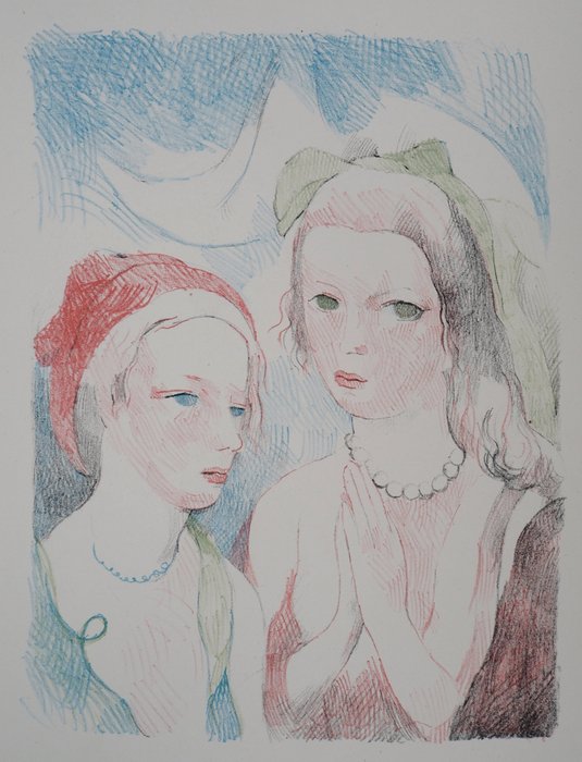 Marie Laurencin (1883-1956) - Deux jeunes filles : la prière