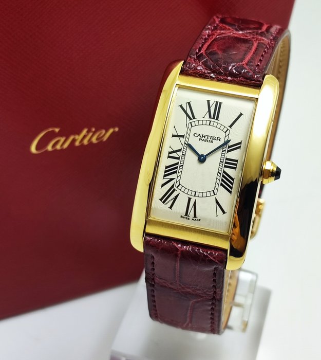 Cartier - Tank Américaine CPCP Large 18K Gold - Ref 1735B - Mænd - 2000-2010