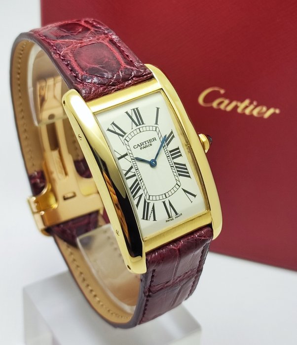 Cartier - Tank Américaine CPCP Large 18K Gold - Ref 1735B - Mænd - 2000-2010