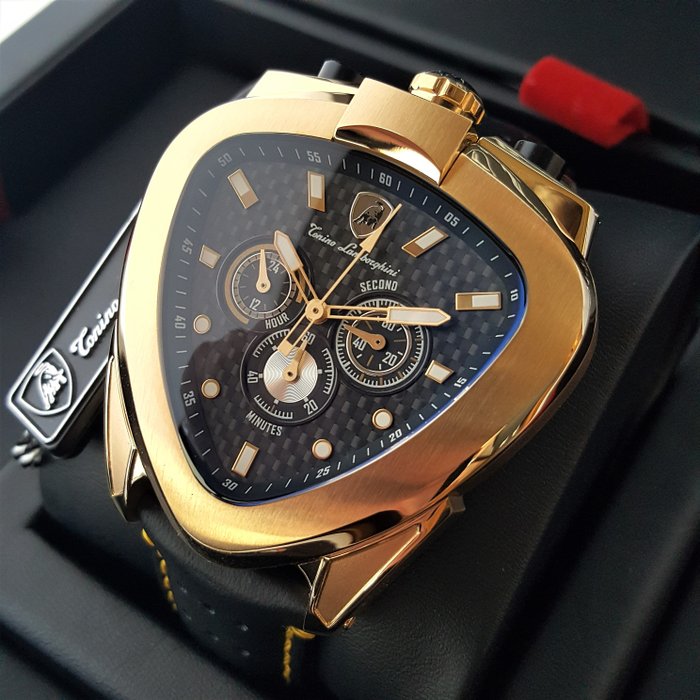 Lamborghini - Spyder - Chronograph Gold - Bullhead - Mænd - Ny