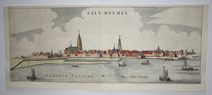 Holland - Zaltbommel; J Blaeu - Salt-Boemel - 1649