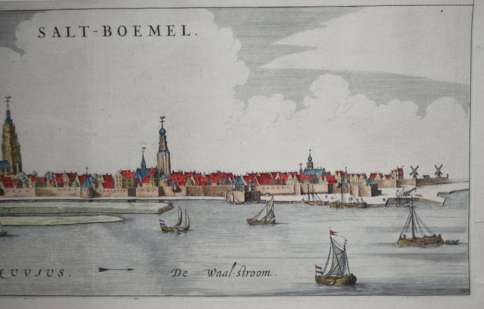 Holland - Zaltbommel; J Blaeu - Salt-Boemel - 1649