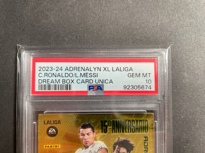 2023/24 - Panini - Liga Adrenalyn XL Dream Box - Lionel Messi  Cristiano Ronaldo - Card Unica - 1 Graded card - PSA 10