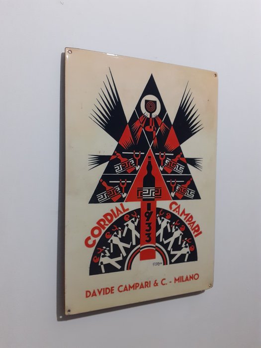 Davide Campari Spa Milano - Fortunato Depero - Reklameplakat - Jern