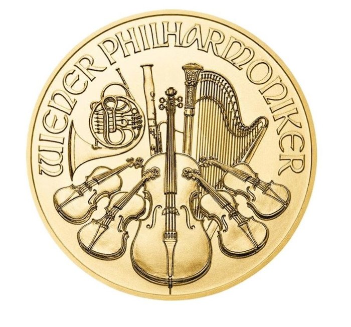 Østrig. 10 Euro 2024 Wiener Philharmoniker - 1/10 oz (.999)