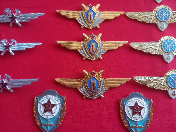 Lot Badges USSR Air Force - 1960-1970