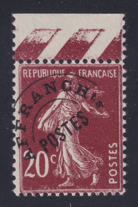 Frankrig 1922/1932 - Forudstemplet nr 54 (Offset overtryk) postfrit** signeret kalve - Yvert