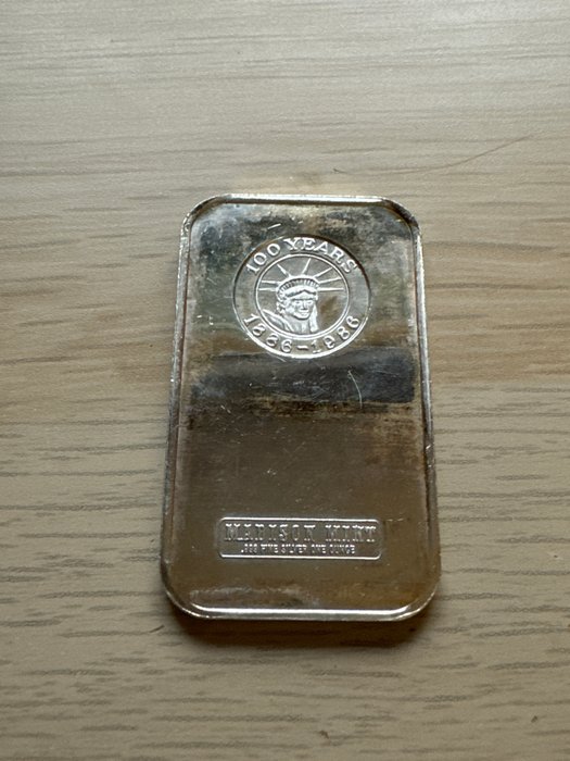 Förenta staterna. Silver bar Millard Fillmore Reliefprägung - 1 oz  (Ingen mindstepris)