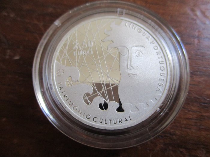 Portugal 2 1/2 Euro 2009 "Língua Portuguesa" Proof  (Ingen mindstepris)