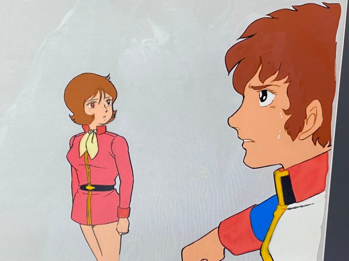 Mobile Suit Gundam (Nippon Sunrise, 1979-80) - 1 Original animationscel af Amuro Ray og Fraw Bow