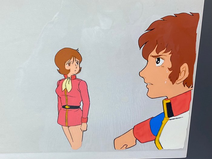 Mobile Suit Gundam (Nippon Sunrise, 1979-80) - 1 Original animationscel af Amuro Ray og Fraw Bow