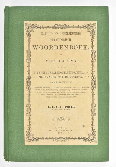 L.C.E.E. Fock - Natuur- en geneeskundig etymologisch woordenboek - 1855