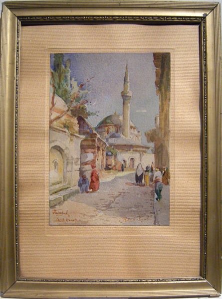 Jozef Pawlekewicz (1894-1930) - Street scene in Istanbul