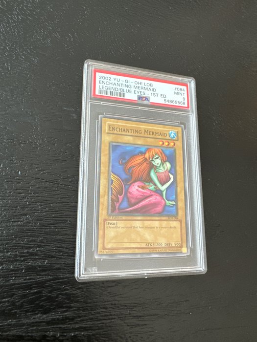 Konami - 1 Graded card - 1st Edition - Enchanting Mermaid - Legend of Blue Eyes White Dragon - PSA 9