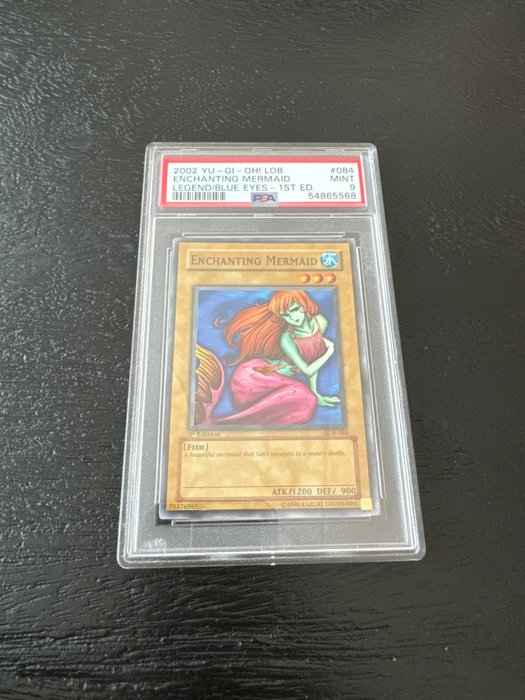 Konami - 1 Graded card - 1st Edition - Enchanting Mermaid - Legend of Blue Eyes White Dragon - PSA 9