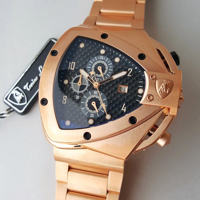 Lamborghini - SPYDER - Chronograph - Gold - Strong - Mænd - Ny