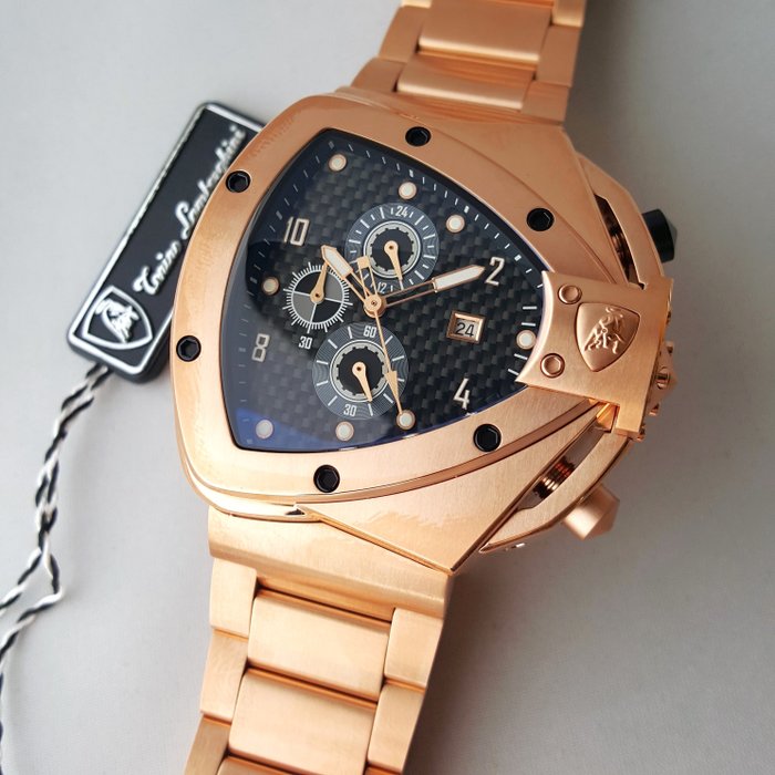 Lamborghini - SPYDER - Chronograph - Gold - Strong - Mænd - Ny