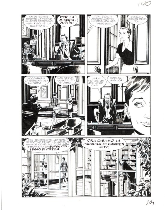 Piccioni, Valerio - 3 Original page - Julia #189 - "Dorian, la dolce" - 2014