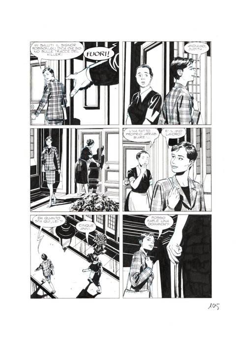 Piccioni, Valerio - 3 Original page - Julia #189 - "Dorian, la dolce" - 2014