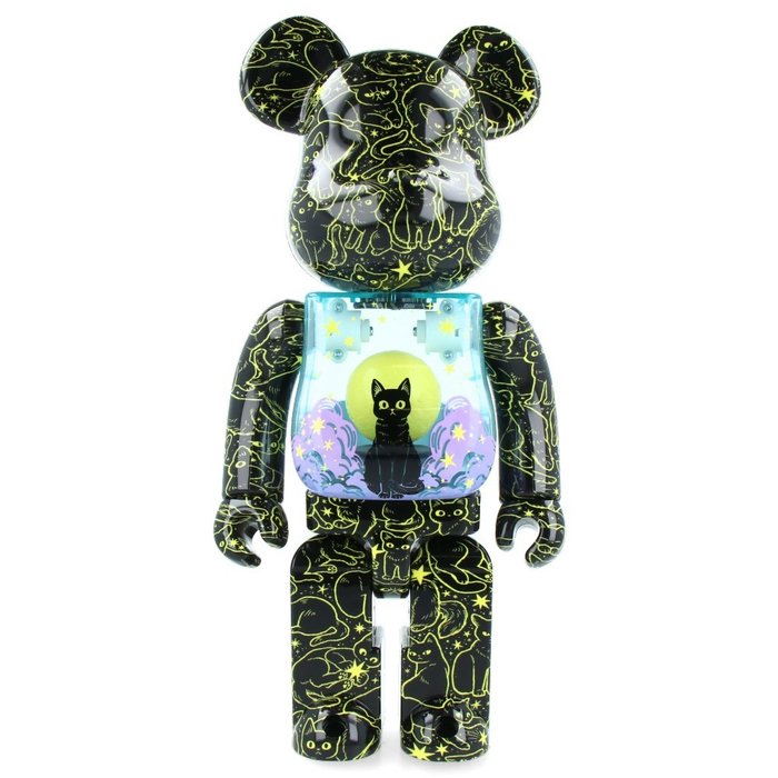 Medicom Toy Be@rbrick - 400%  Bearbrick - Cat in the Night Sky (Hikari Bambi)