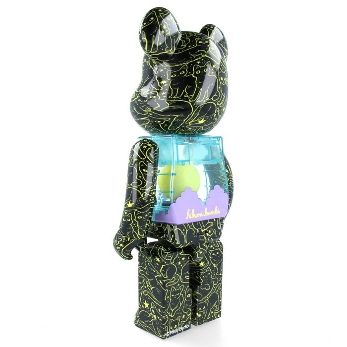 Medicom Toy Be@rbrick - 400%  Bearbrick - Cat in the Night Sky (Hikari Bambi)