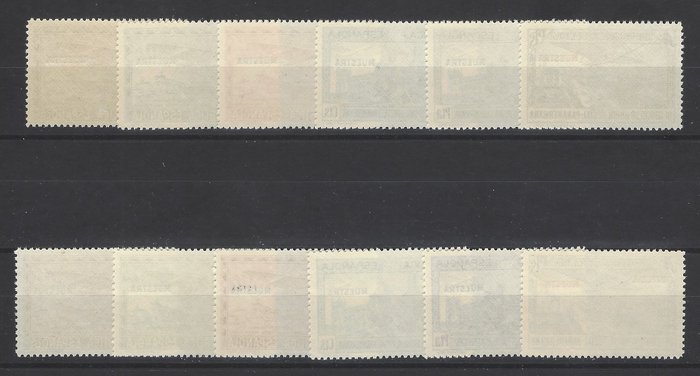 Spanien 1931 - Panamericana mail + officiel + prøve - Edifil Esp. 614m/19m + 630m/35m