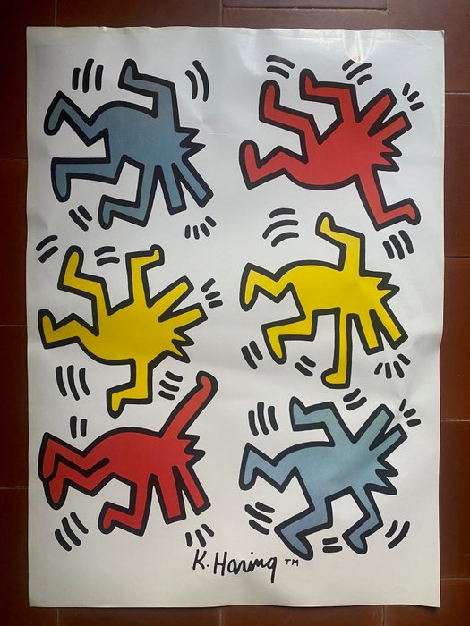 Keith Haring (after) - Dancing Dogs