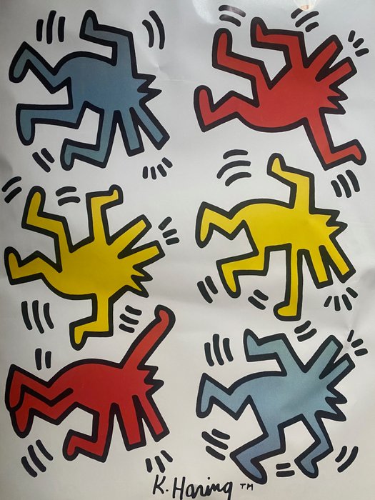 Keith Haring (after) - Dancing Dogs