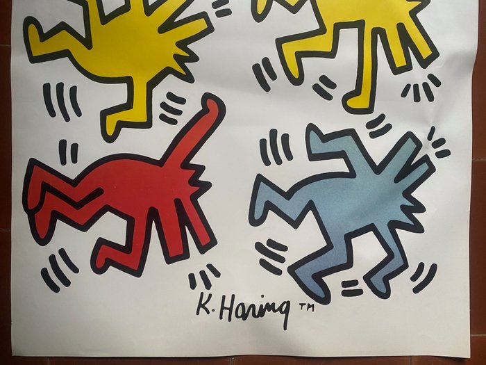 Keith Haring (after) - Dancing Dogs