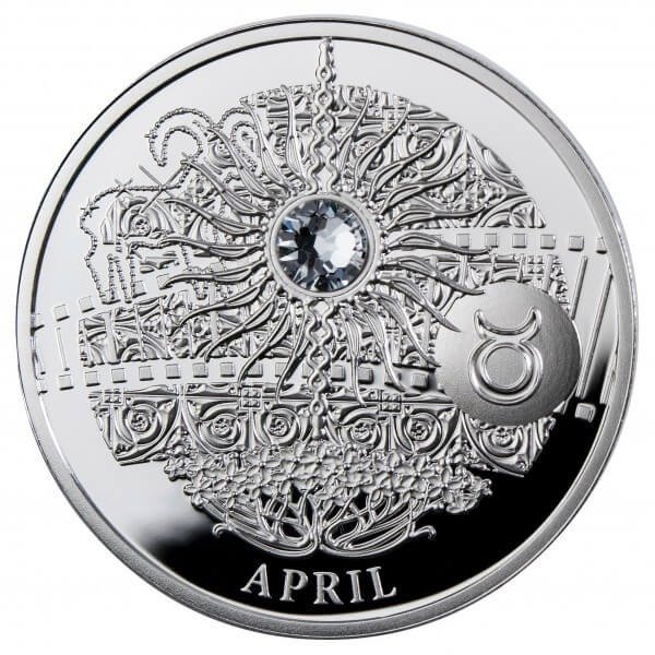 Niue. 1 Dollar 2013/2014 Magic Stones of Happiness - March / April / May, Proof  (Ingen mindstepris)