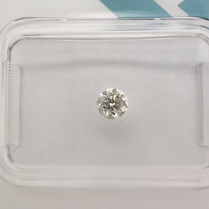 Ingen mindstepris - 1 pcs Diamant  (Natur)  - 0.22 ct - Rund - I - I1 - International Gemological Institute (IGI)