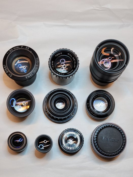 Meopta LOT of vintage lenses DIY (multiple qualities) Projektorlinse