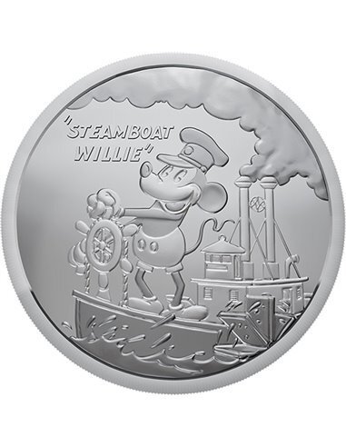 Fiji. 50 Cent 2024 Steamboat Willie - Mickey Mouse, 1 Oz (.999)  (Ingen mindstepris)