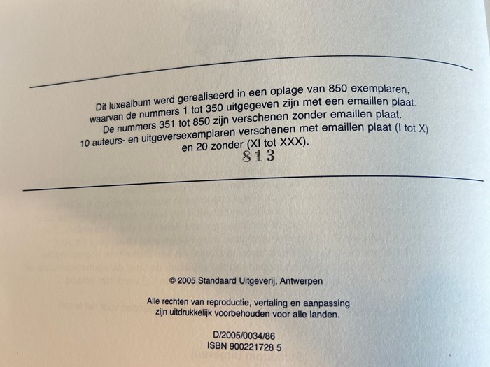 Suske en Wiske Trilogieën luxe groot formaat - Vrienden voor het leven - 1 Album - Begrænset og nummereret udgave - 2005