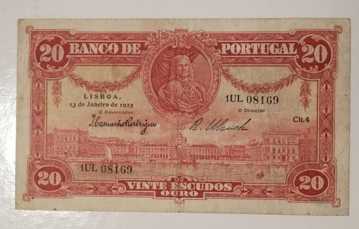 Portugal - 20 Escudos 1925 - Pick 135