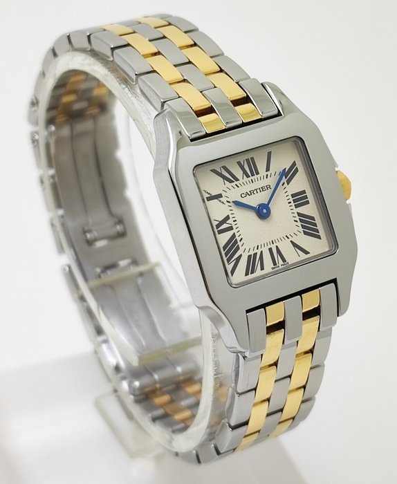 Cartier - Santos Demoiselle Gold/Steel - W25066Z6 - Kvinder - 2011-nu