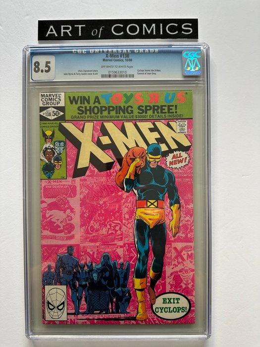 The Uncanny X-men #138 - Cyclops Leave The X-men - Funeral Of Jean Grey - CGC Graded 8.5! - Very High Grade!!! - 1 Graded comic - Første udgave - 1980