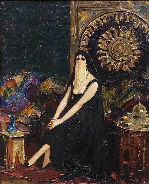 Alve Valdemi del Mare (1885-1972) - Dans l'Harem