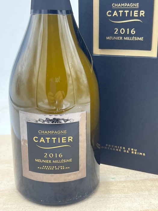 2016 Cattier, Meunier Millésimé Premier Cru Montagne de Reims - Champagne 1er Cru - 1 Flaske (0,75L)