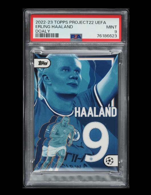 2022 - Topps - Project22 - Erling Haaland - by Doaly - 1 Graded card - PSA 9