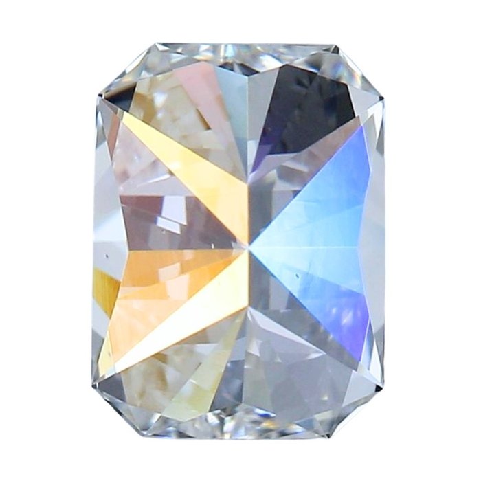 1 pcs Diamant  (Natur)  - 0.71 ct - Radiant - D (farveløs) - VS1 - Gemological Institute of America (GIA)