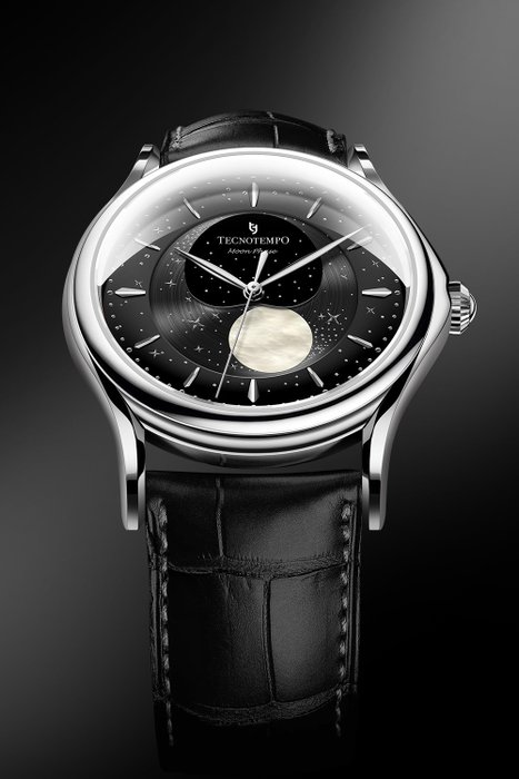 Tecnotempo - "Moon Phase" Special Edition - - TT.50MP.B (grey-black dial) - Mænd - 2011-nu