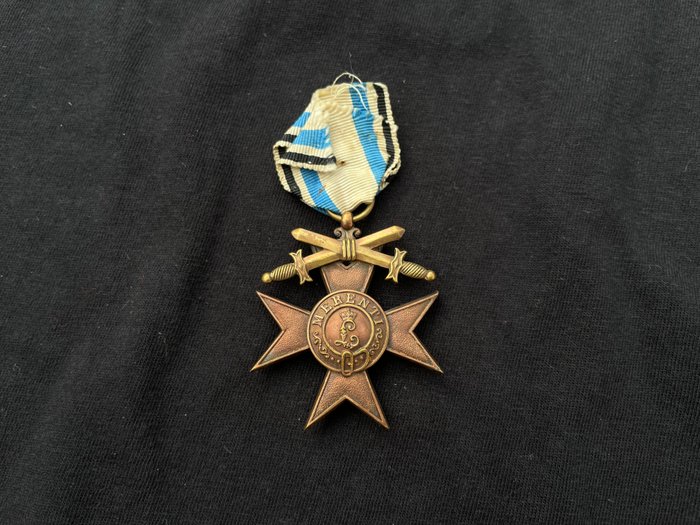 Tyskland - Hær/infanteri - Militærmedalje - Bayersk medalje for tredje klasses militære fortjeneste, variant med sværd for