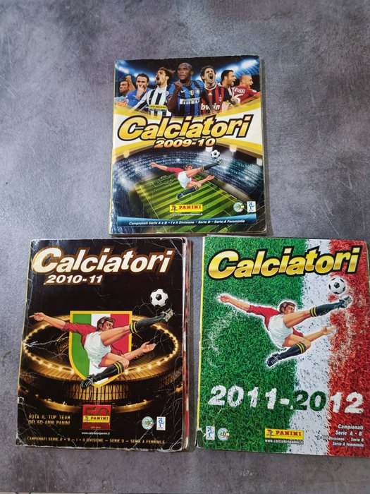 Panini - Serie A Calcio - 3 Incomplete Album