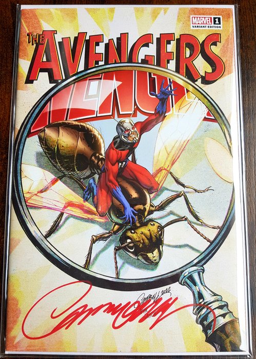 All-Out Avengers #1 Key Issue ! 60th Ant Man Anniversary - - Signed by Comics Superstar J. Scott Campbell !! With COA ! - 1 Signed comic - Første udgave/2022