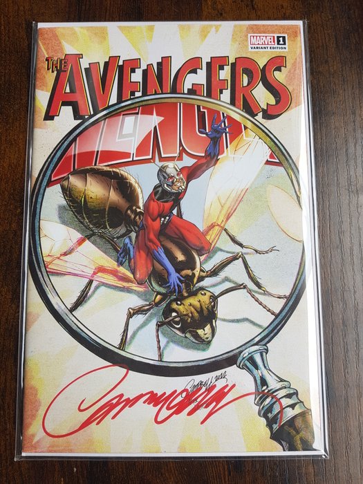 All-Out Avengers #1 Key Issue ! 60th Ant Man Anniversary - - Signed by Comics Superstar J. Scott Campbell !! With COA ! - 1 Signed comic - Første udgave/2022