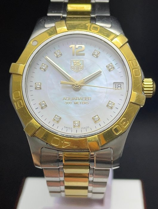 Tag Heuer Aquaracer 300 Metres Diver Diamonds Pearl Dial Waf 1320 Women 2011 Present - Aquaracer 300M Mother of Pearl - Kvinder - 2011-nu